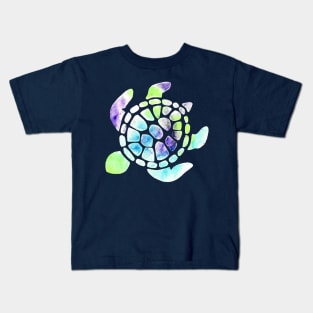 Watercolor Turtle Kids T-Shirt